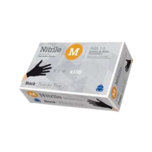 -GUANTES NITRILO NEGRO GRANDES C/ 100UND