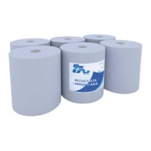 BOBINA SECAMANOS ECO AZUL PACK 6