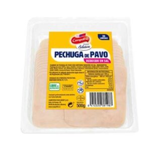 -FIAMBRE PAVO LONCHAS RED.SAL CAMPOFRIO 500GR (1-6)