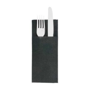 SERVILLETA KANGURO NEGRA 40x40 48Px30Uds