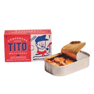 MEJILLONES ESCABECHE TITO GRANDE 115G 6/8
