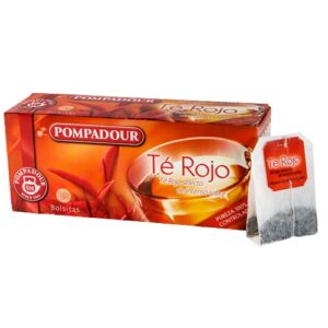 TE ROJO POMPADUR 100 ESTUCHE BOLSAS