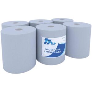 BOBINA SECAMANOS ECO AZUL PACK 6