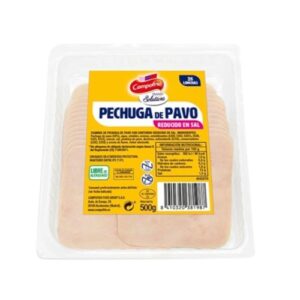FIAMBRE PAVO LONCHAS RED.SAL CAMPOFRIO 500GR (1-6