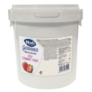 MERMELADA FRESA HERO 1KG C/2 CUBOS